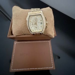 Michael Kors Gold/diamond watch